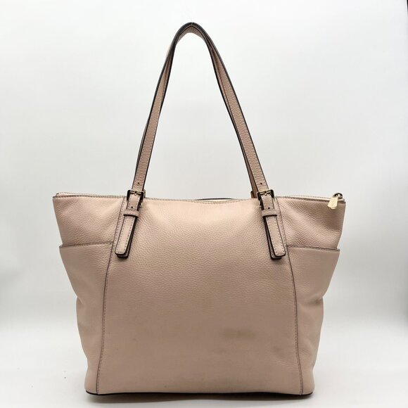 Michael Kors Light Pink Pebbled Leather Jet Set Tote & Wristlet - Picture 2 of 12